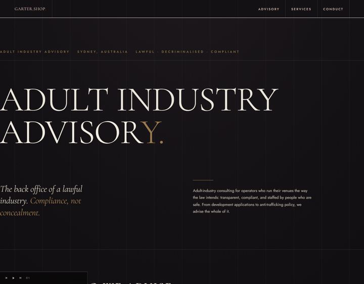Adult industry advisory